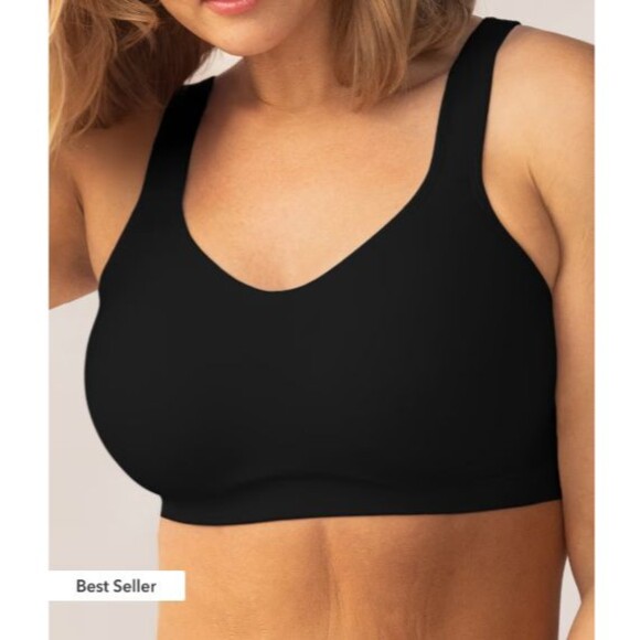Truekind Womens Sz 2XL Daily Comfort Wireless Shaper Bra w/ Extender Black 10022 - Picture 11 of 13